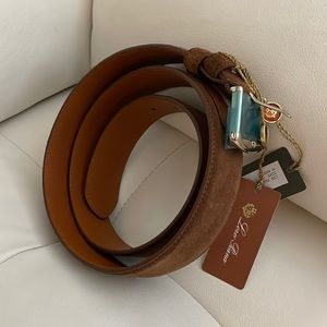 New- Loro Piana Suede Belt
